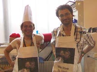 Alfredo Petrov and Frank de Wit cooking - Ste. Marie 2011