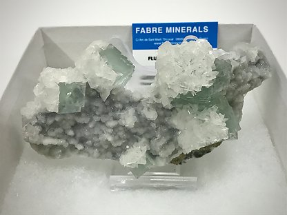 Fluorite with Calcite.