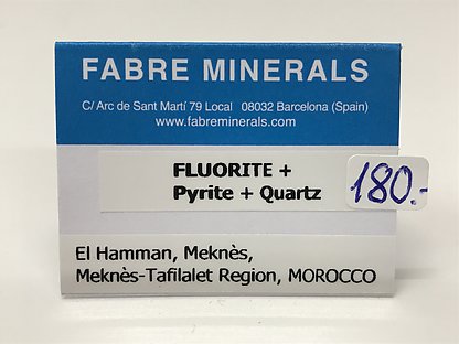 Fluorite with Pyrite and Quartz