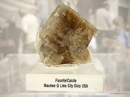 Fluorite with Calcite. 