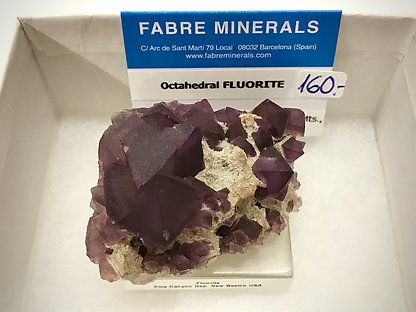 Fluorite (octahedral). 