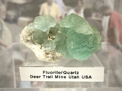 Fluorite with Quartz. 