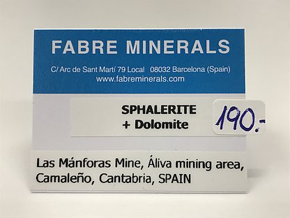 Sphalerite with Dolomite 