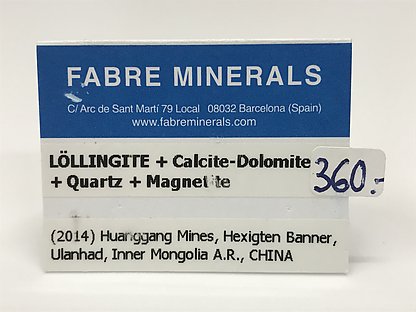 Lllingite with Calcite-Dolomite, Quartz and Magnetite
