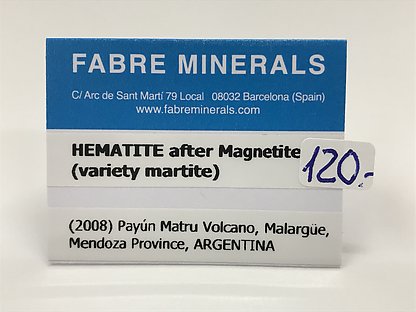 Hematites pseudo Magnetita (variedad martita)