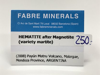 Hematite after Magnetite (variety martite)