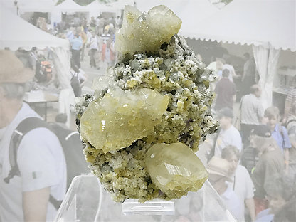 Calcite with Baryte, Dolomite and Fluorite .