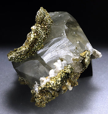 Calcite with Pyrite.