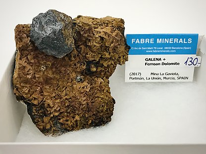 Galena on ferroan Dolomite. 