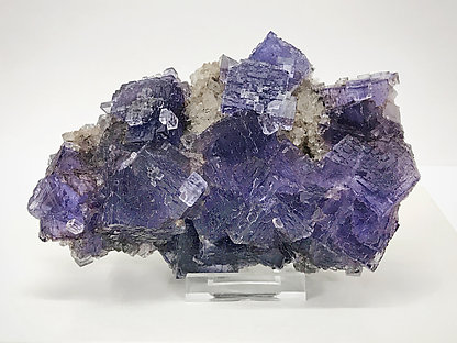 Fluorite with Quartz .