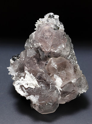 Fluorite with Quartz, Sphalerite and Pyrite.