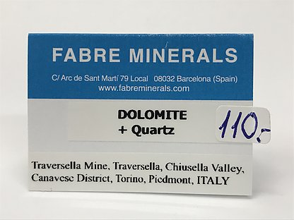 Dolomite with Quartz