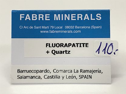 Fluorapatite on Quartz