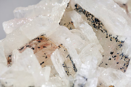 Baryte with inclusions of Stibnite and Realgar. 