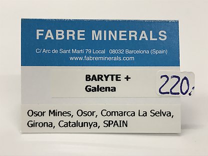 Baryte with Galena