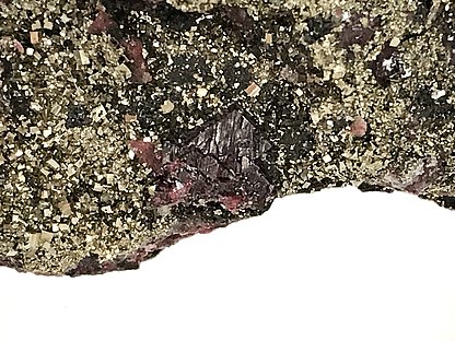 Cinnabar with Pyrite and Quartz. 