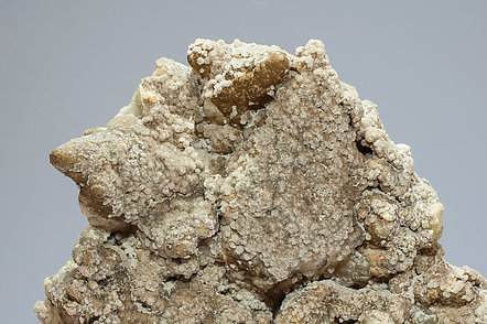 Smithsonite after Calcite with Hemimorphite. 