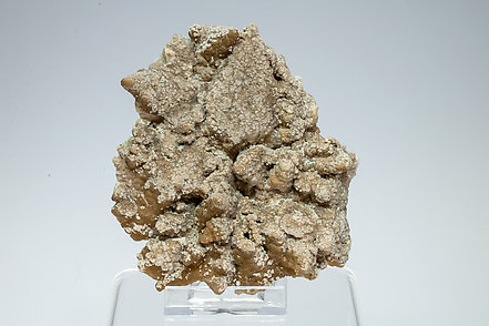 Smithsonite after Calcite with Hemimorphite. 