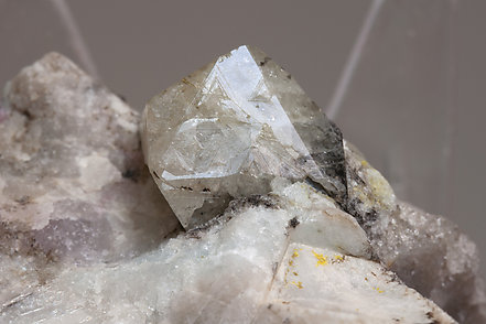 Rhodizite with Elbaite, Quartz and Feldspar. 