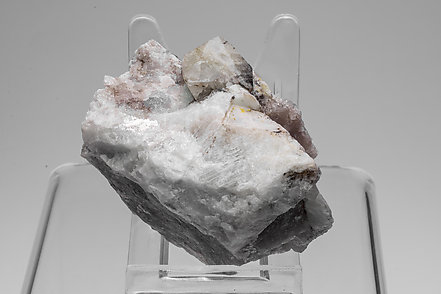 Rhodizite with Elbaite, Quartz and Feldspar.