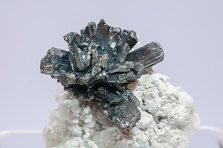 Stibnite with Calcite. 