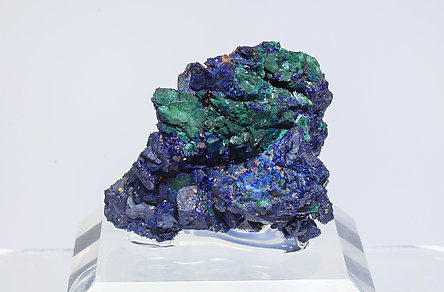 Malachite after Azurite and Azuite. 