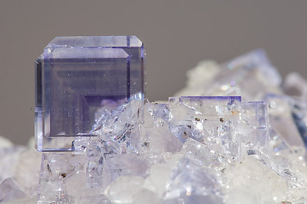 Fluorite with Quartz. 