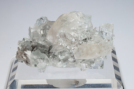 Fluorite with Baryte and Calcite.