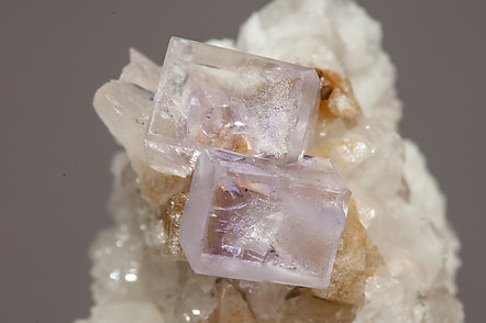 Fluorite with Quartz. 