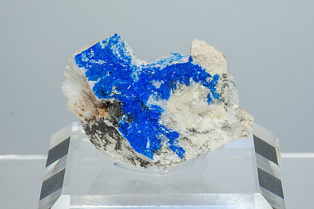 Linarite with Quartz.