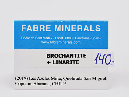 Brochantite with Linarite