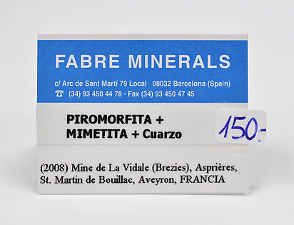 Pyromorphite with Mimetite and Quartz