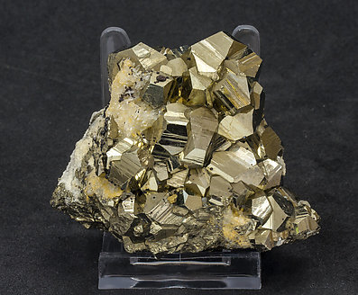 Pyrite with Sphalerite and Calcite.