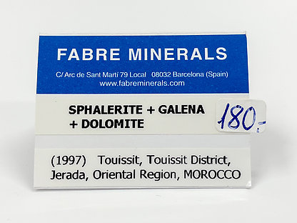 Sphalerite with Galena and Dolomite