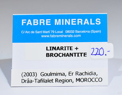 Linarite with Brochantite