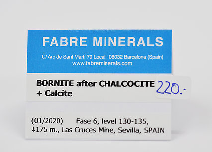 Bornite after Chalcocite and with Calcite