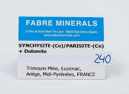 Synchysite-(Ce)/Parisite-(Ce) with Dolomite and Talc