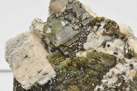 Titanite on Rutile after Ilmenite and with Microcline. 