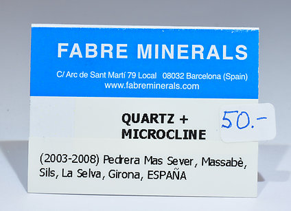 Quartz on Microcline