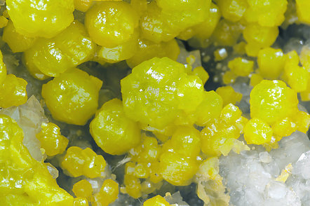 Pyromorphite on Quartz. 