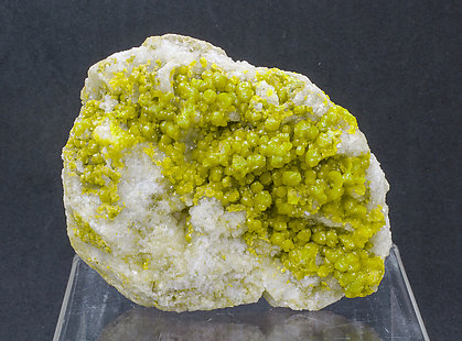 Pyromorphite on Quartz. 