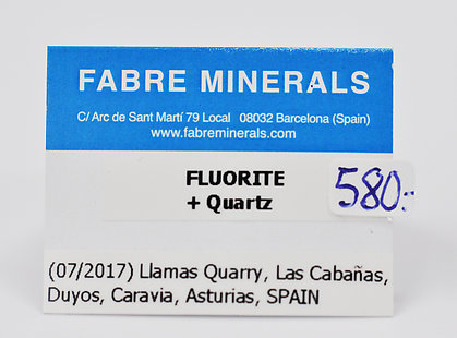 Fluorite on Quartz