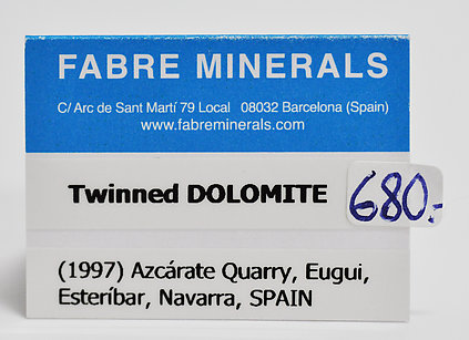 Twinned Dolomite