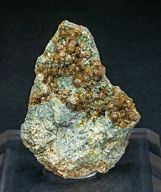 Andradite (variety topazolite) with Clinochlore.