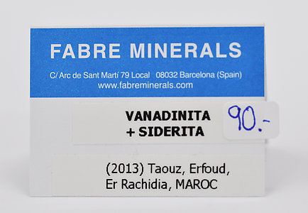 Vanadinite with Siderite