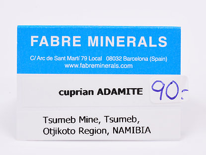 Adamite (variety cuprian)