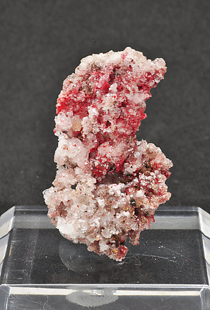 Cinnabar with Quartz, Calcite and Gypsum. 