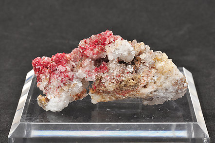 Cinnabar with Quartz and Calcite.