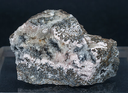 Nagygite with Rhodochrosite and Quartz. Front