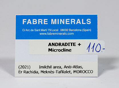 Andradite on Microcline